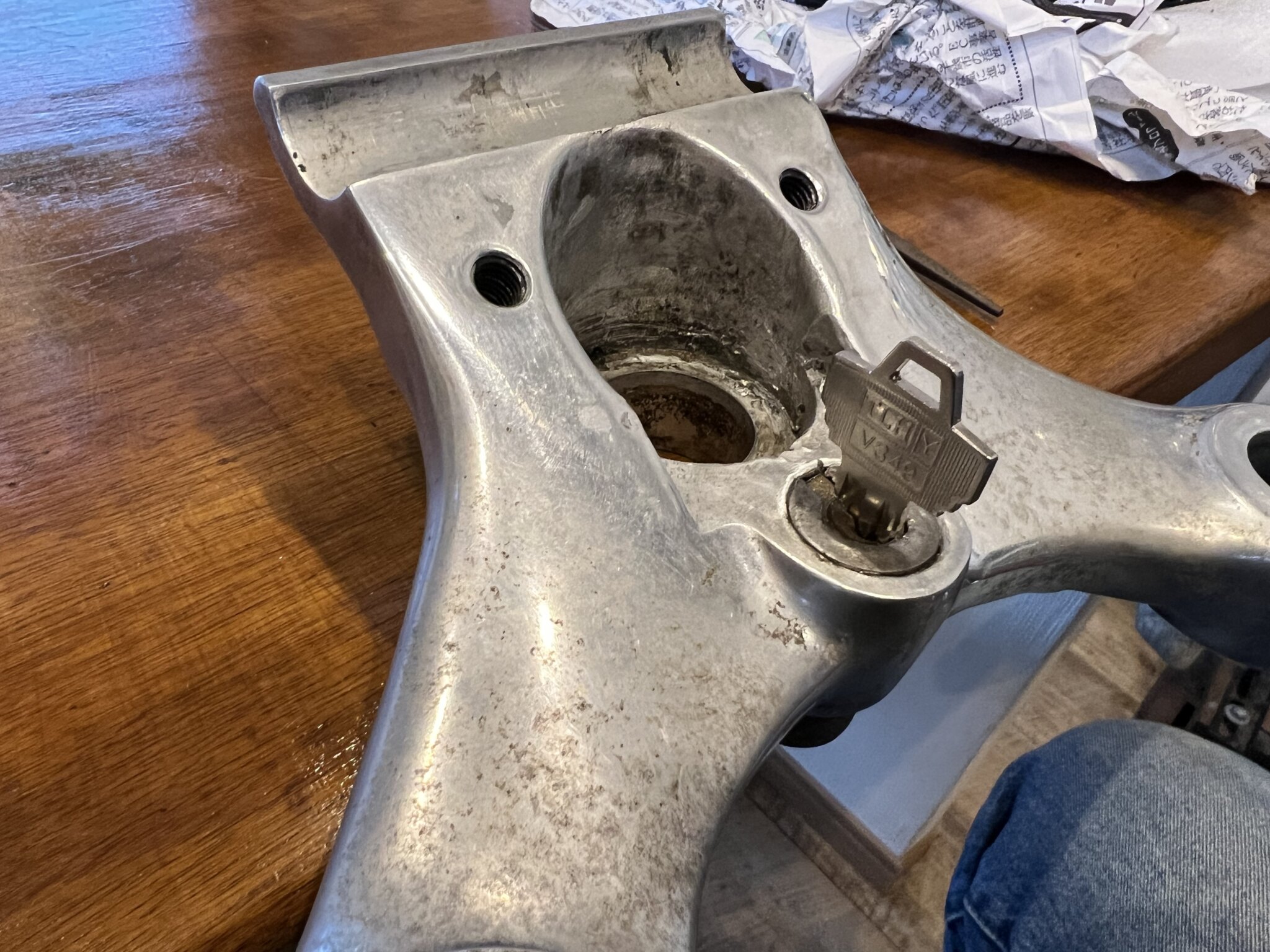 トライアンフ鍵作成